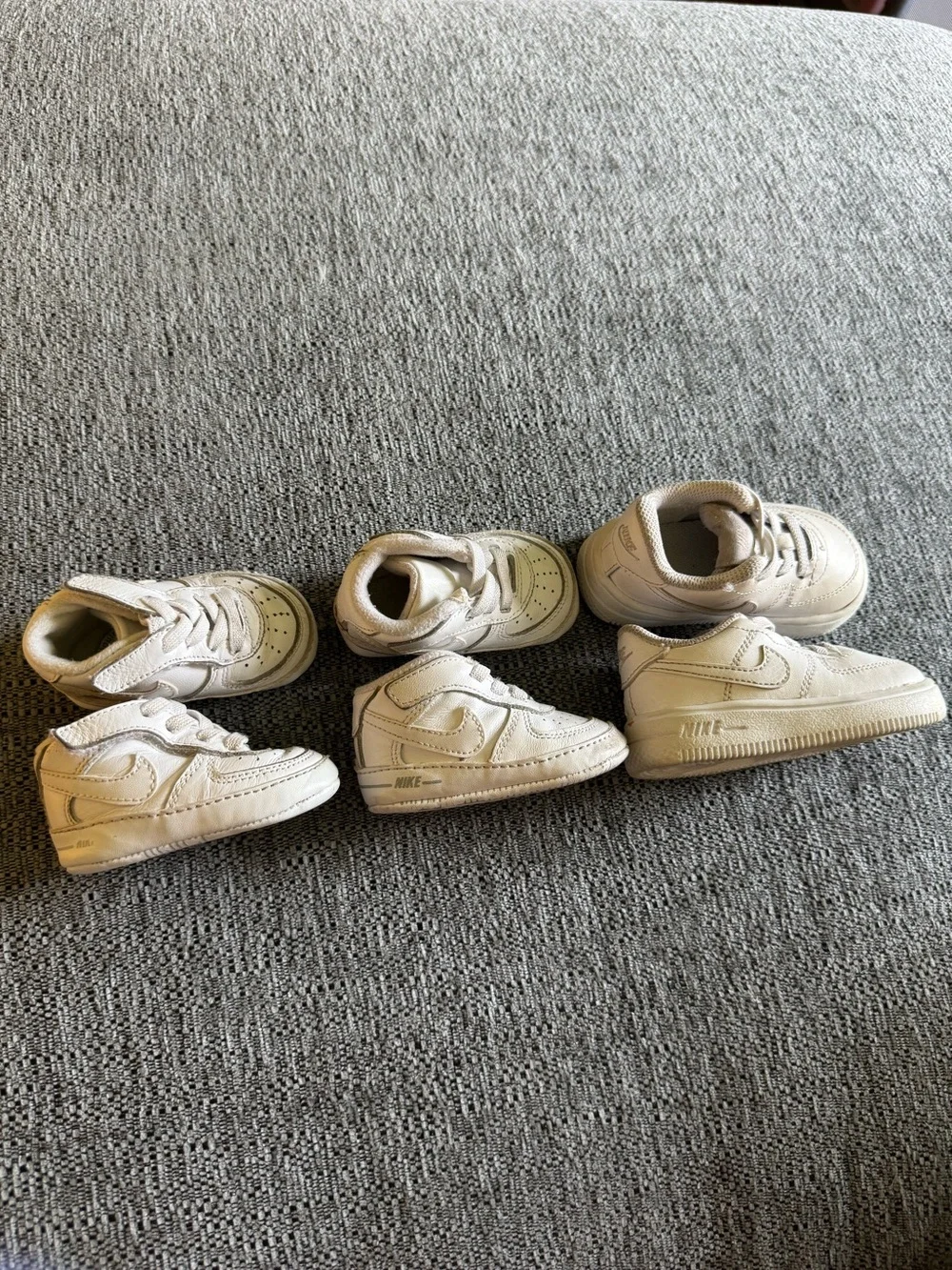 Nike white air force 1 infant bundle - 3 pairs